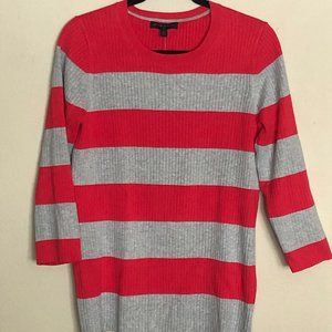 Banana Republic 3/4 Sleeve Striped Sweater Size Large